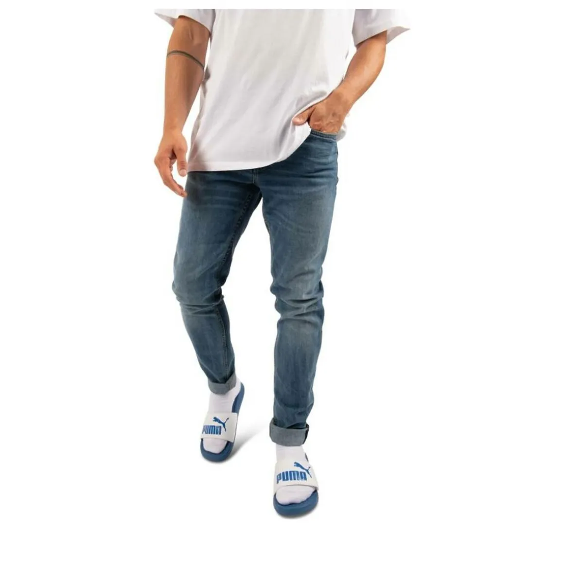 Badslippers BLAUW Popcat 20
