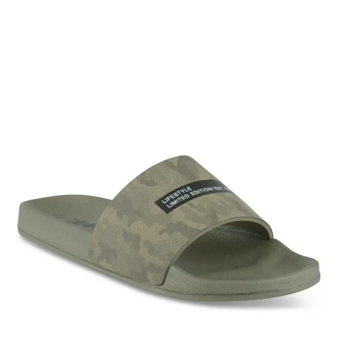 Badslippers KAKI