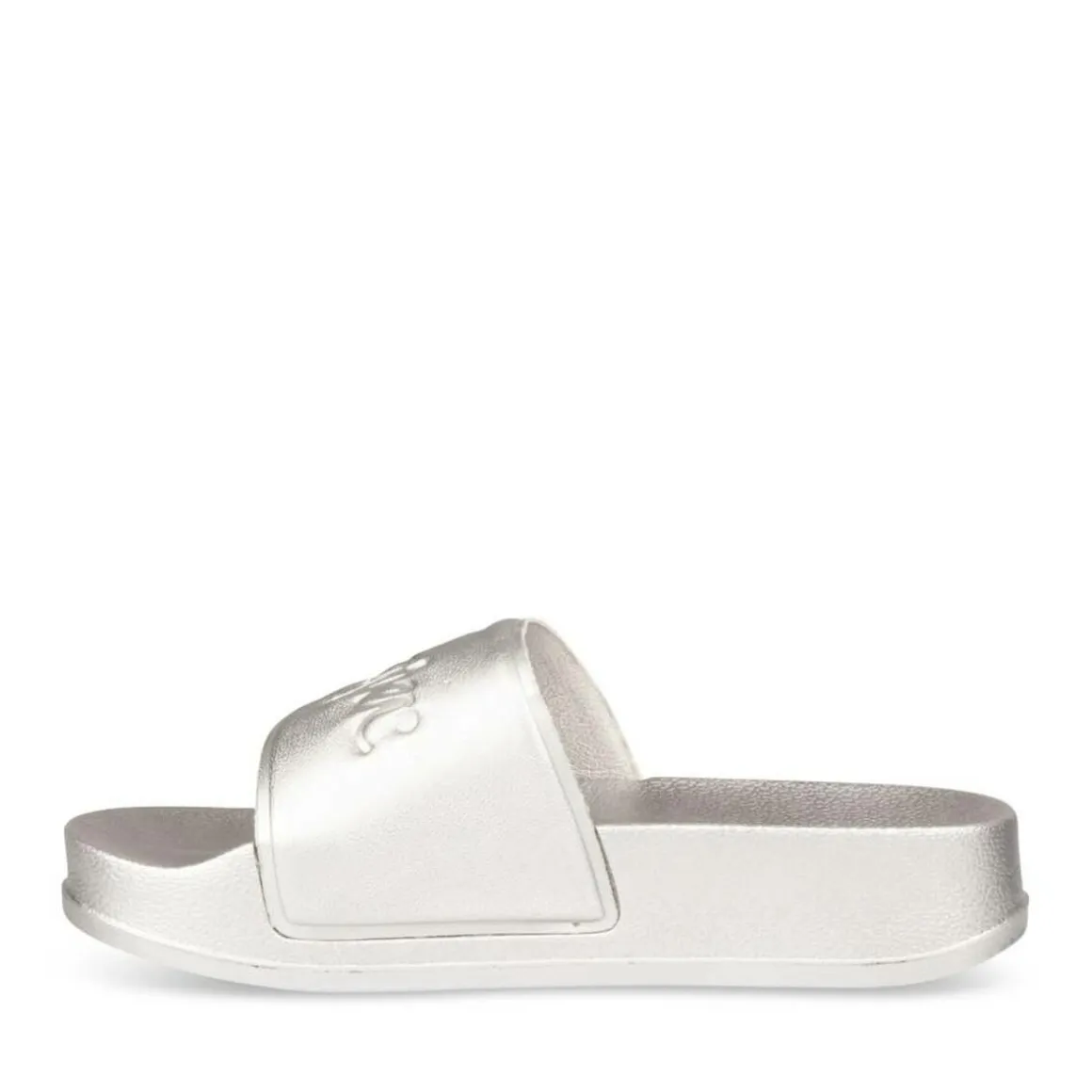 Badslippers ZILVER