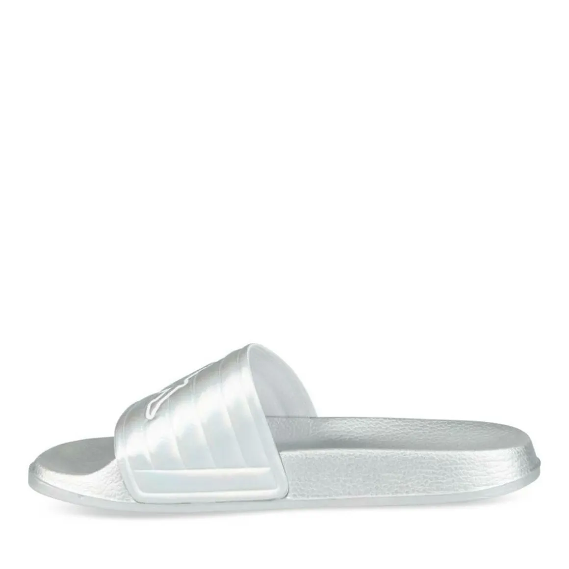 Badslippers ZILVER