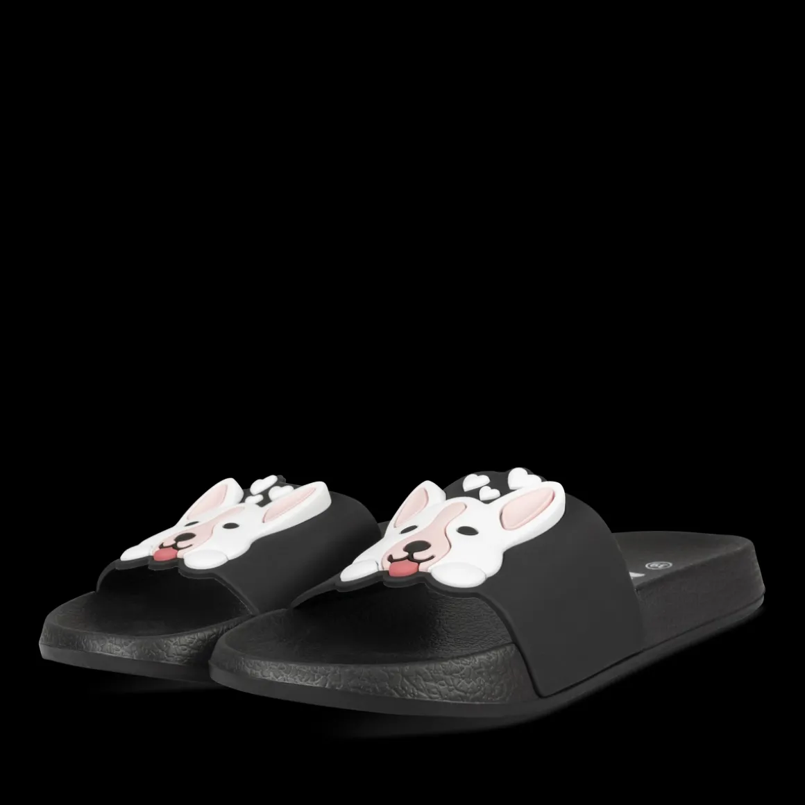 Badslippers ZWART