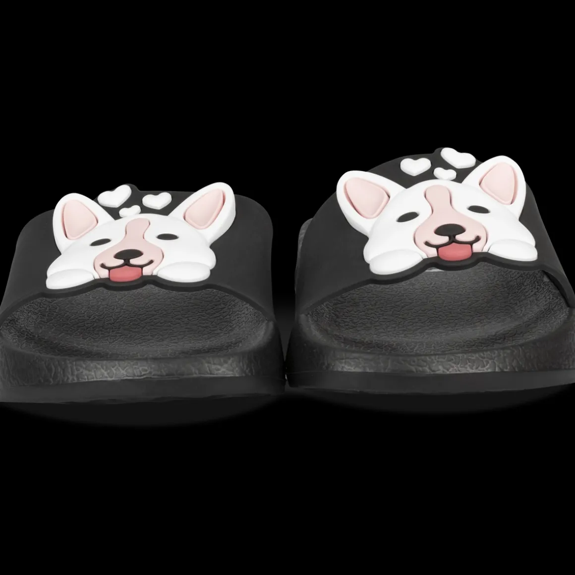 Badslippers ZWART