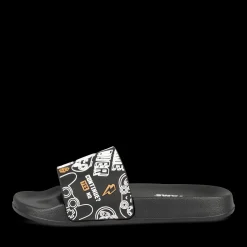 Badslippers ZWART