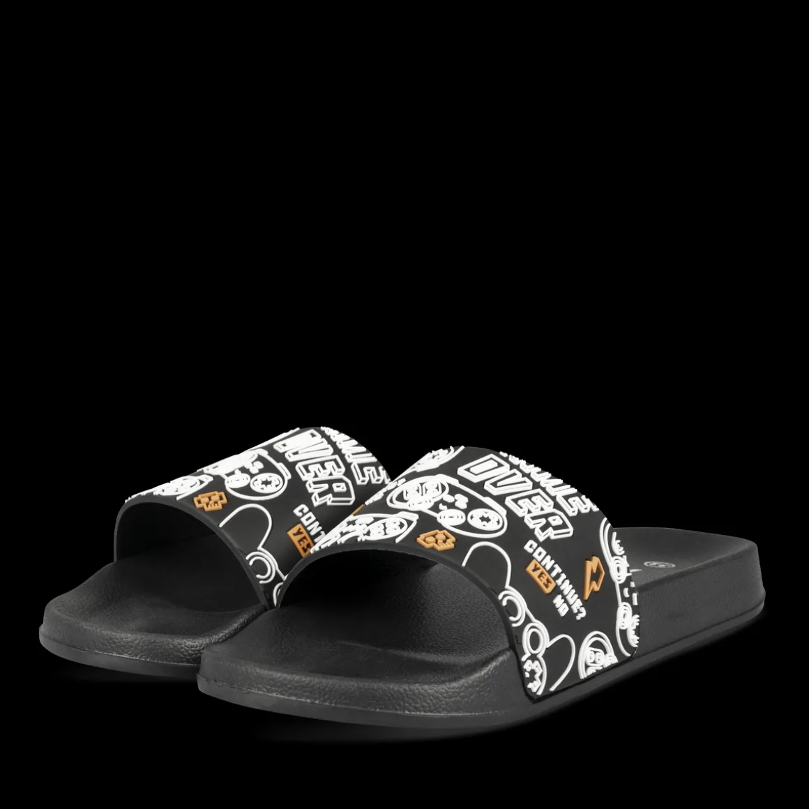 Badslippers ZWART