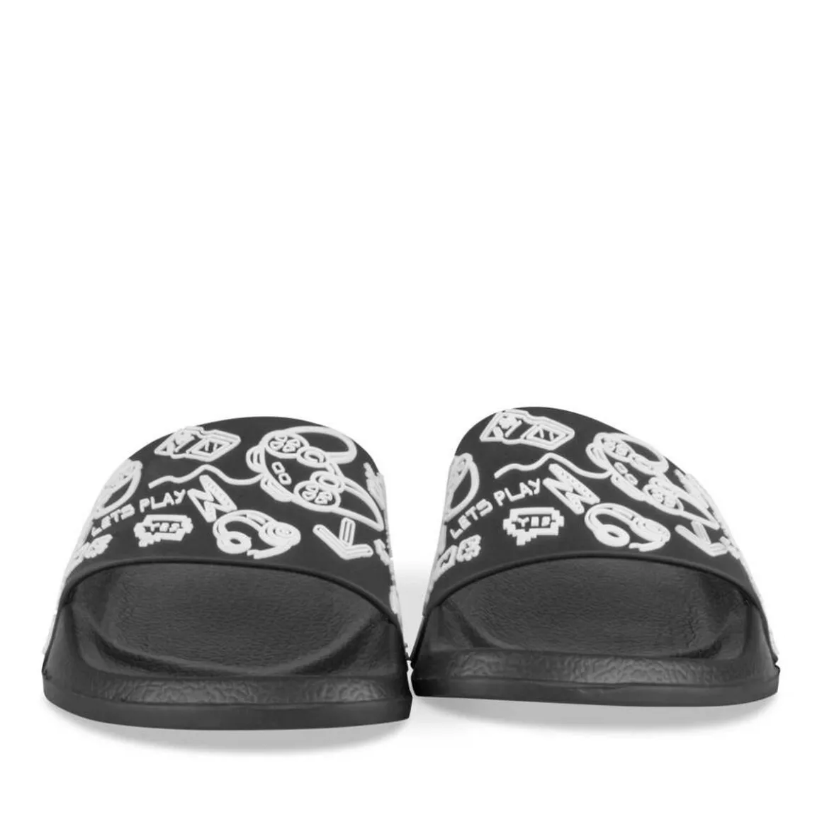 Badslippers ZWART