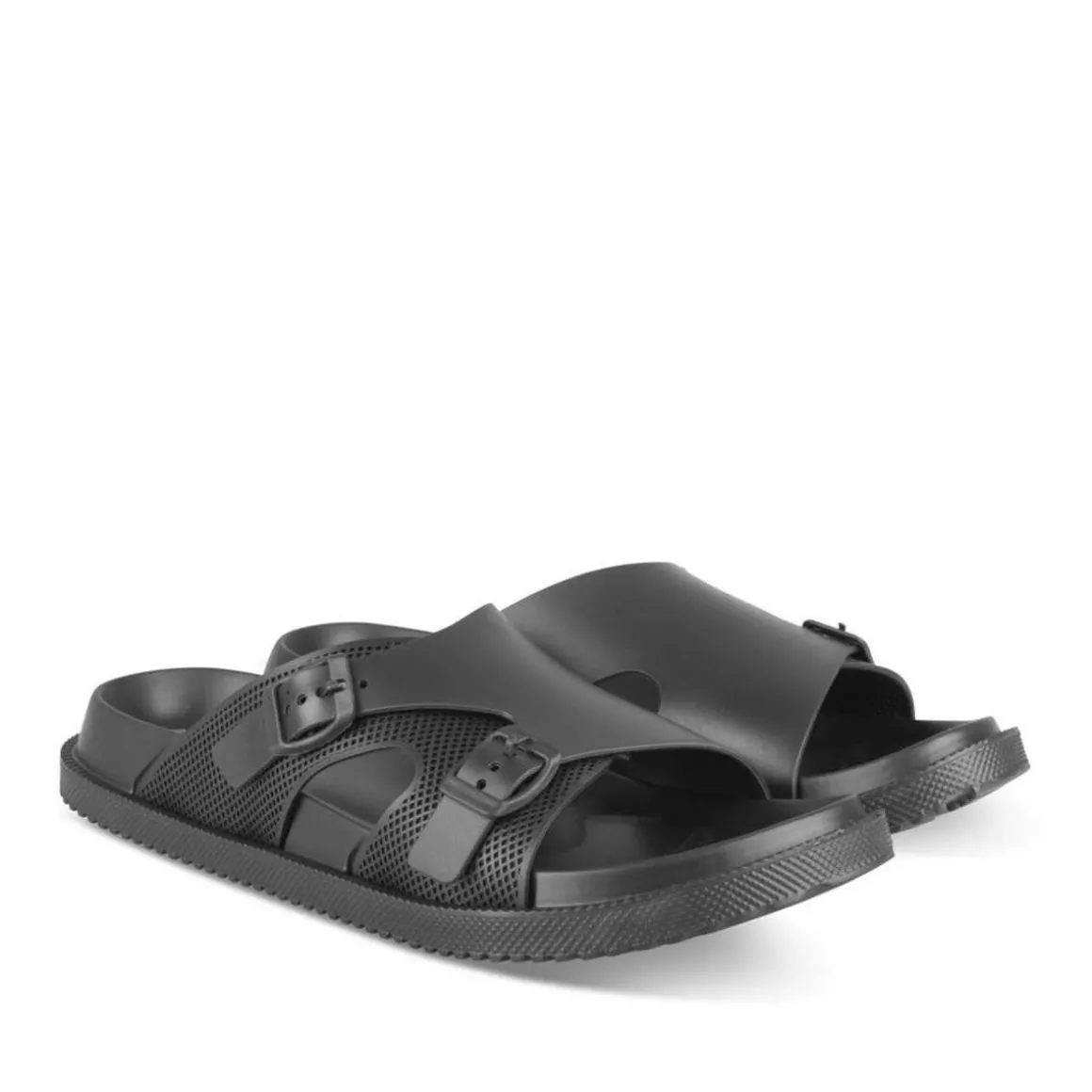 Badslippers ZWART