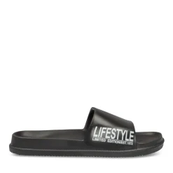 Badslippers ZWART
