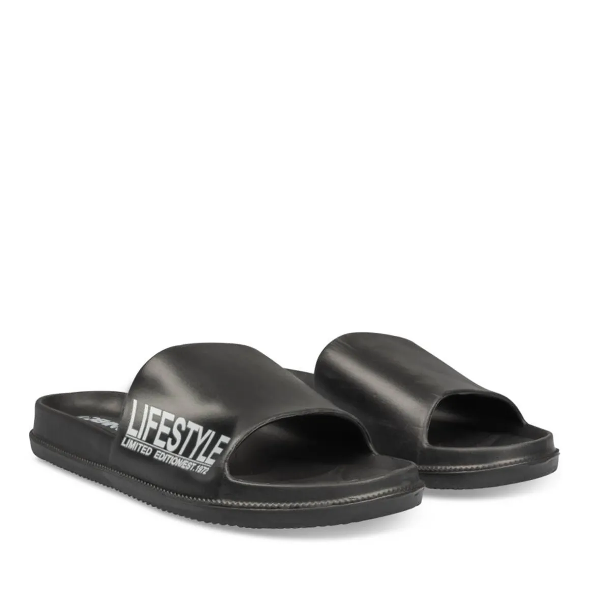 Badslippers ZWART