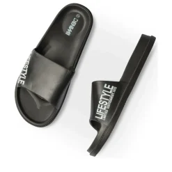 Badslippers ZWART