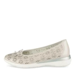 Ballerina's GRIJS EVITA LEER