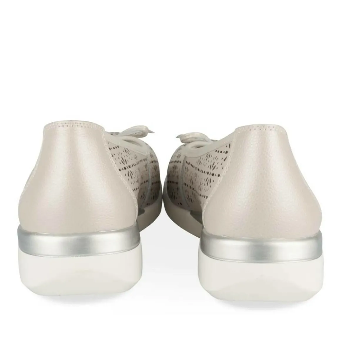 Ballerina's GRIJS EVITA LEER