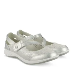 Ballerina's ZILVER NEOSOFT DAMES LEER