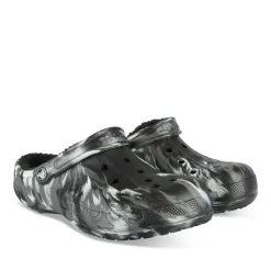 Clogs ZWART CROCS Baya Lined Marbled Clog