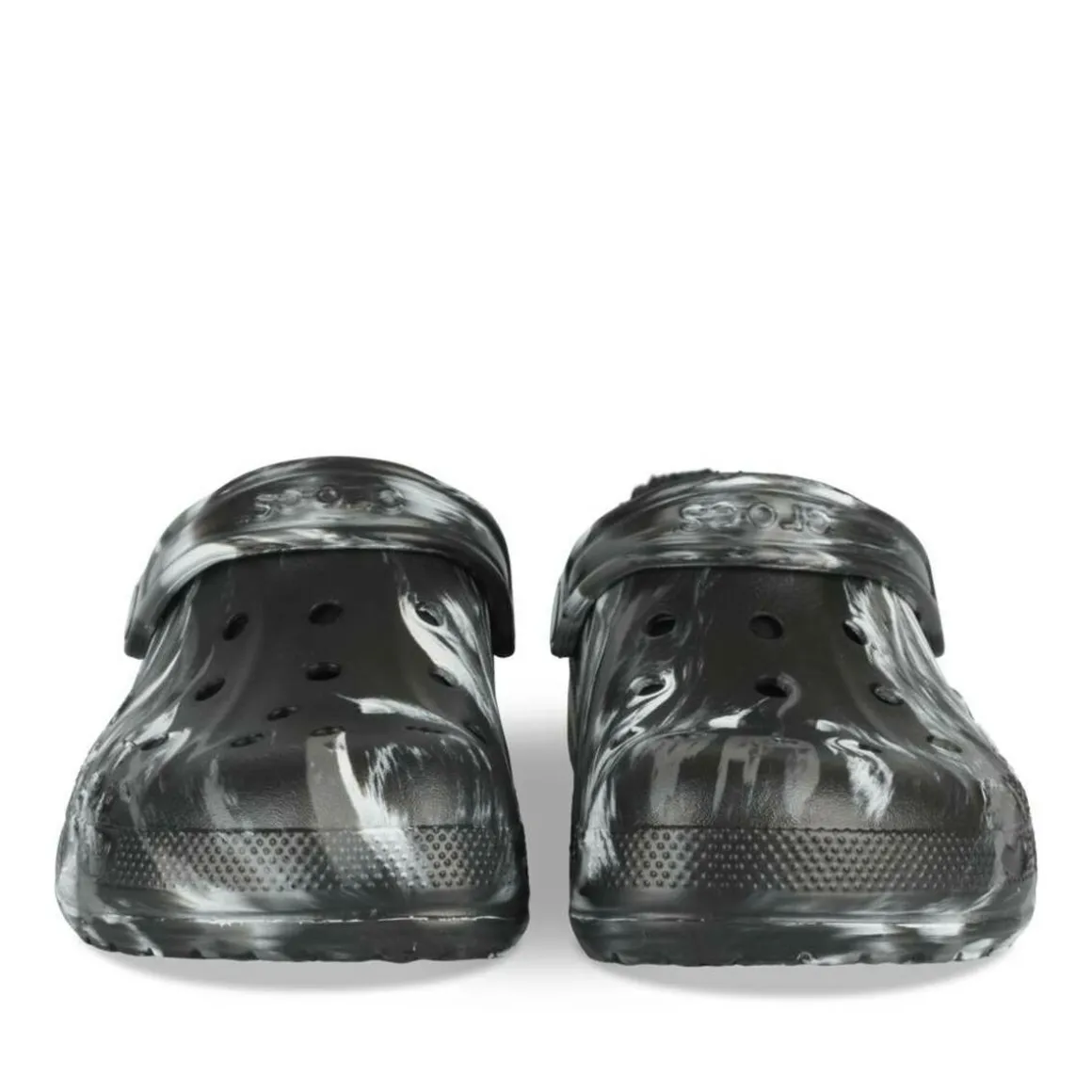 Clogs ZWART CROCS Baya Lined Marbled Clog