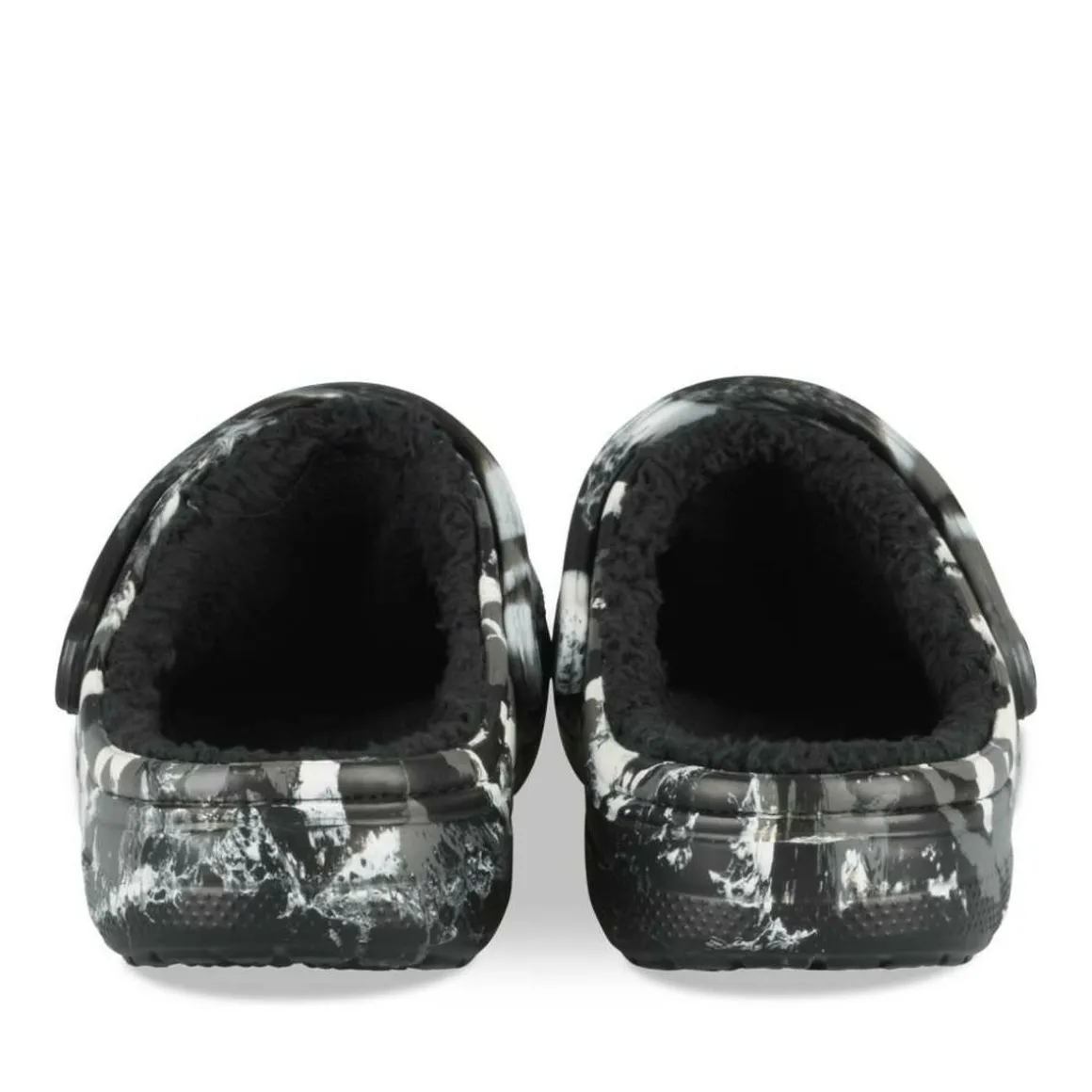 Clogs ZWART CROCS Baya Lined Marbled Clog