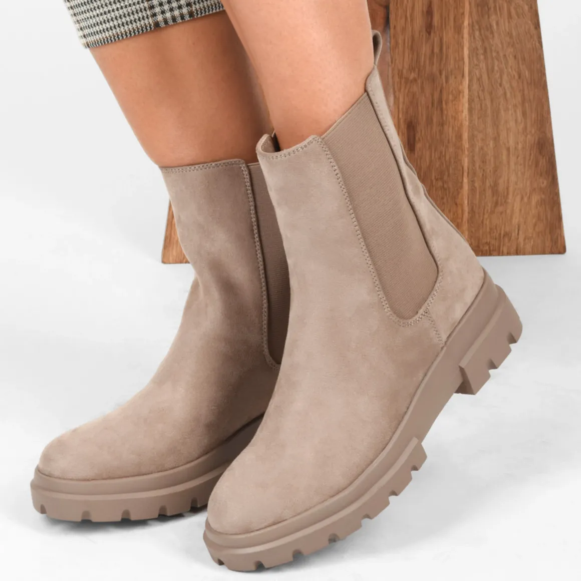 Enkellaarzen BEIGE