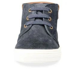 Enkellaarzen BLAUW FREEMOUSS BOY LEER