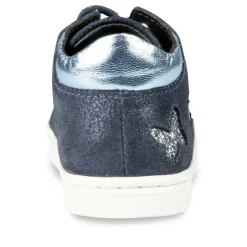 Enkellaarzen BLAUW FREEMOUSS GIRL LEER