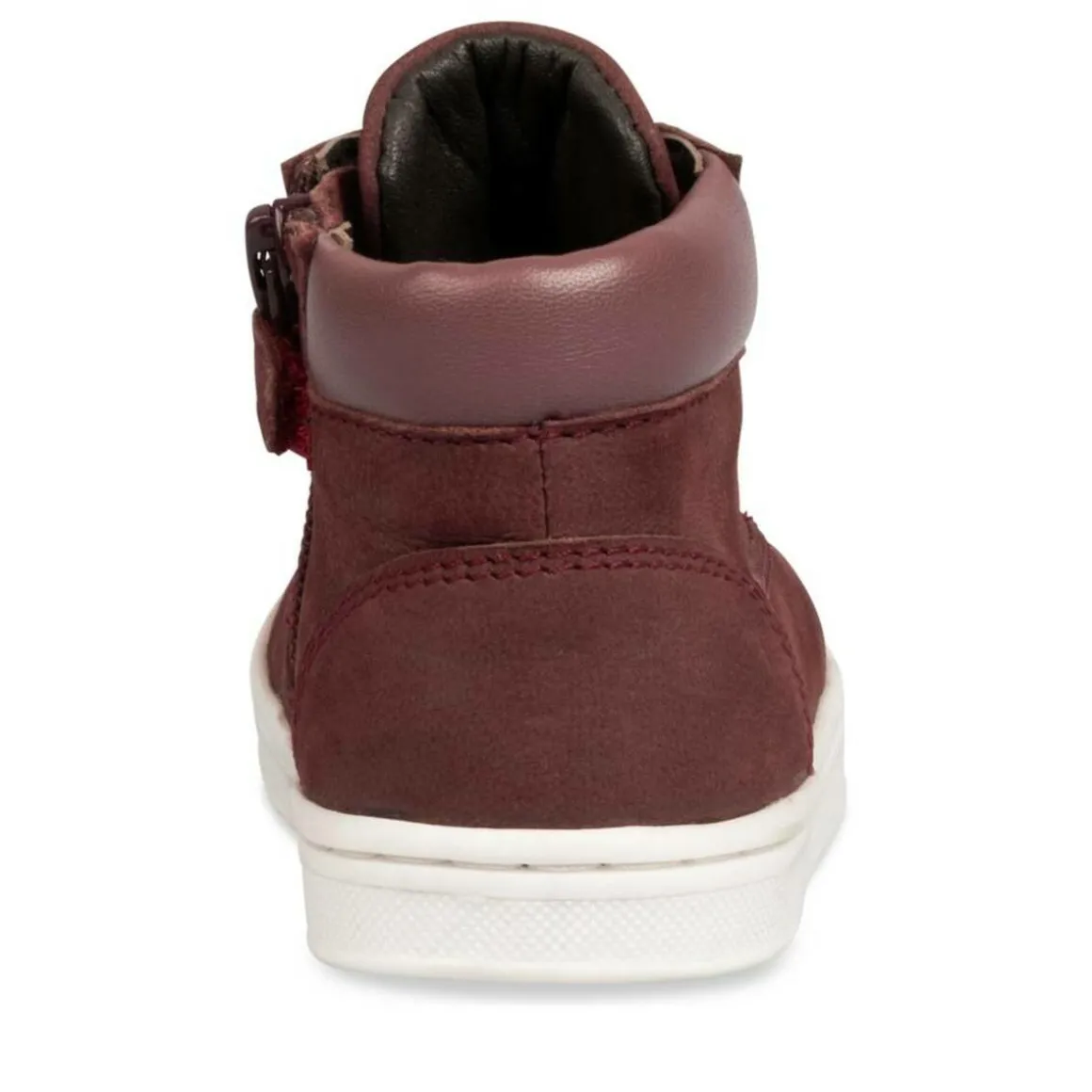 Enkellaarzen BORDEAUX FREEMOUSS GIRL LEER