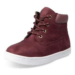 Enkellaarzen BORDEAUX NINI & GIRLS LEER