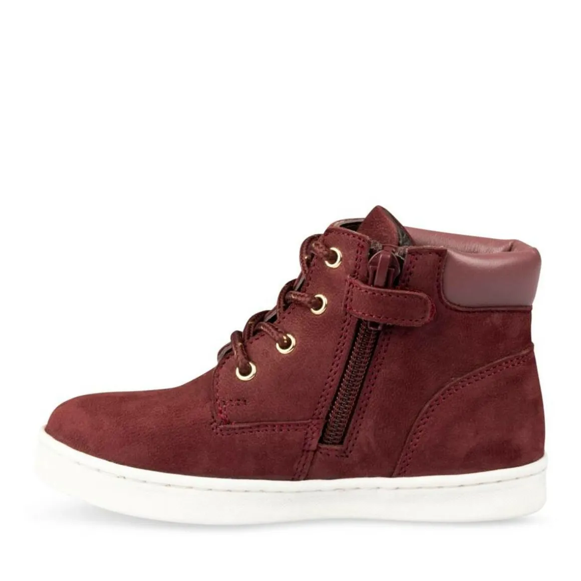 Enkellaarzen BORDEAUX NINI & GIRLS LEER