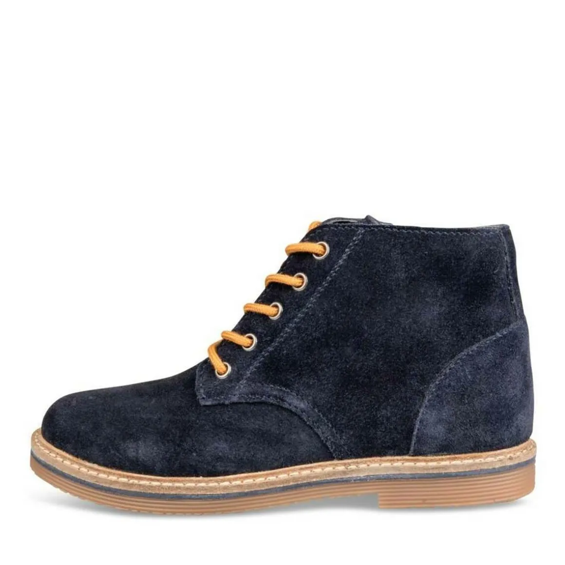 Enkellaarzen NAVY CHARLIE & FRIENDS LEER