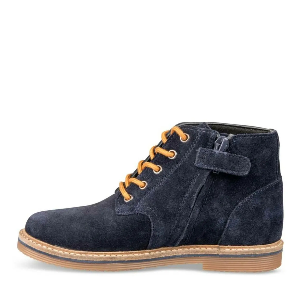 Enkellaarzen NAVY CHARLIE & FRIENDS LEER