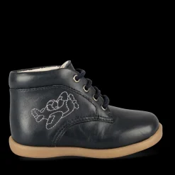 Enkellaarzen NAVY FREEMOUSS BOY LEER