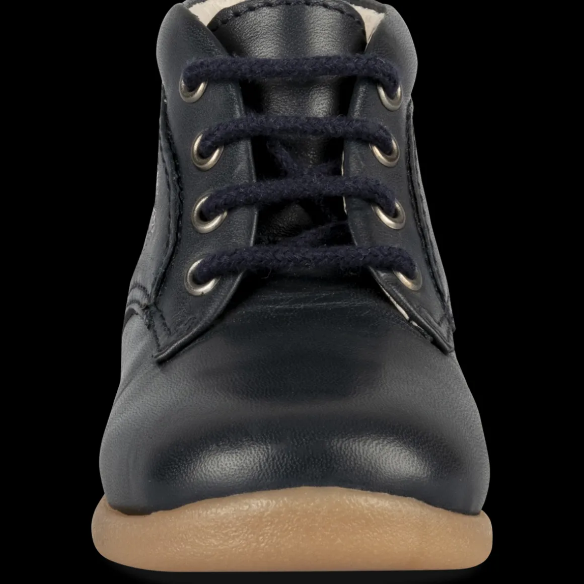 Enkellaarzen NAVY FREEMOUSS BOY LEER