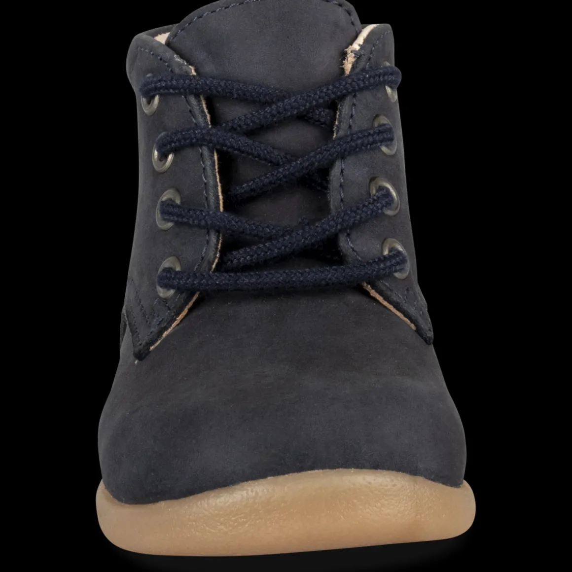 Enkellaarzen NAVY FREEMOUSS BOY LEER