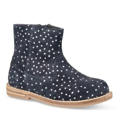 Enkellaarzen NAVY FREEMOUSS GIRL LEER