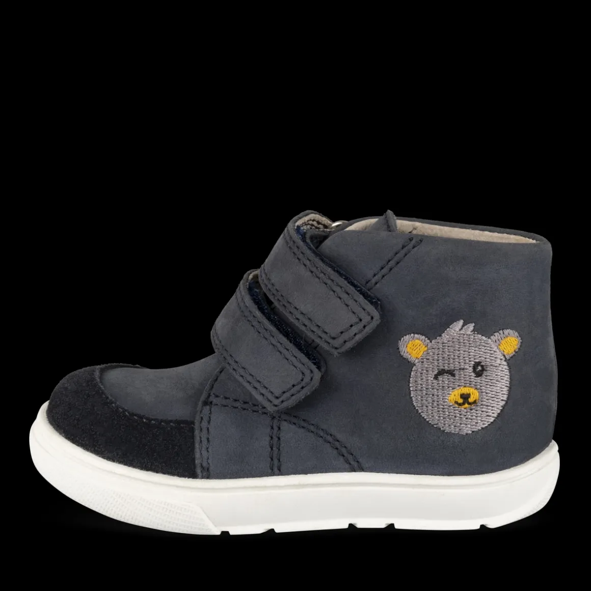 Enkellaarzen NAVY FREEMOUSS BOY LEER