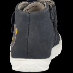 Enkellaarzen NAVY FREEMOUSS BOY LEER