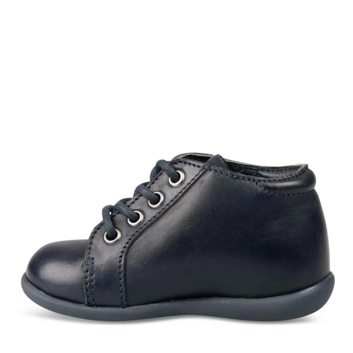 Enkellaarzen NAVY FREEMOUSS BOY LEER