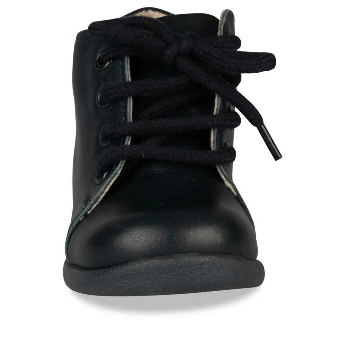 Enkellaarzen NAVY FREEMOUSS BOY LEER