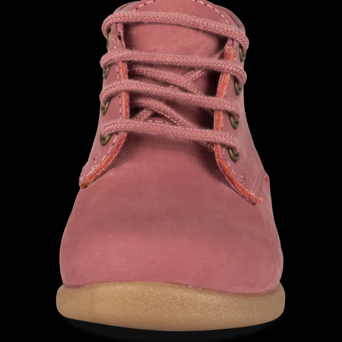 Enkellaarzen ROZE FREEMOUSS GIRL LEER
