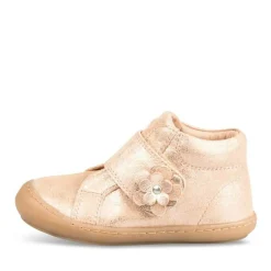Enkellaarzen ROZE FREEMOUSS GIRL LEER