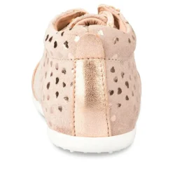 Enkellaarzen ROZE FREEMOUSS GIRL LEER