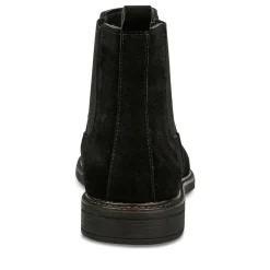 Enkellaarzen ZWART DENIM SIDE LEER