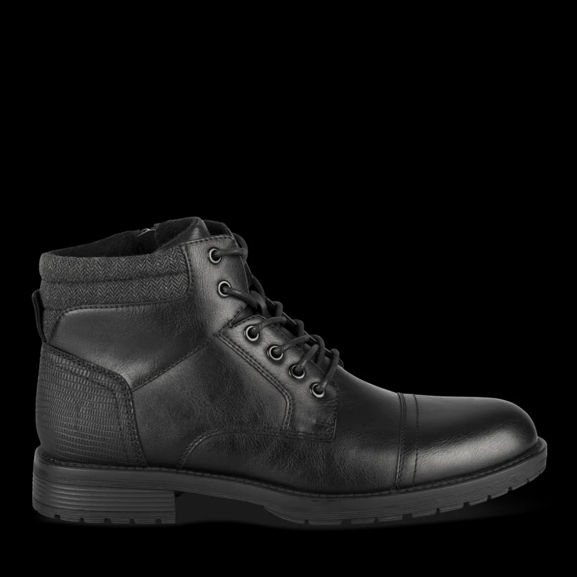 Enkellaarzen ZWART DENIM SIDE