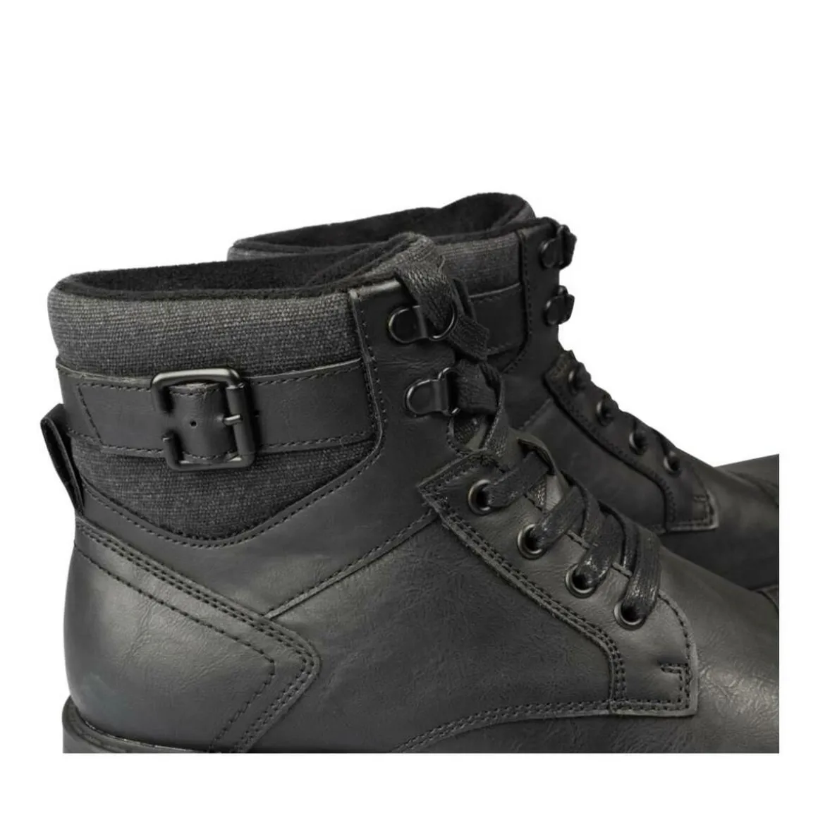 Enkellaarzen ZWART DENIM SIDE