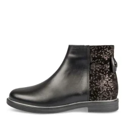 Enkellaarzen ZWART LOVELY SKULL LEER