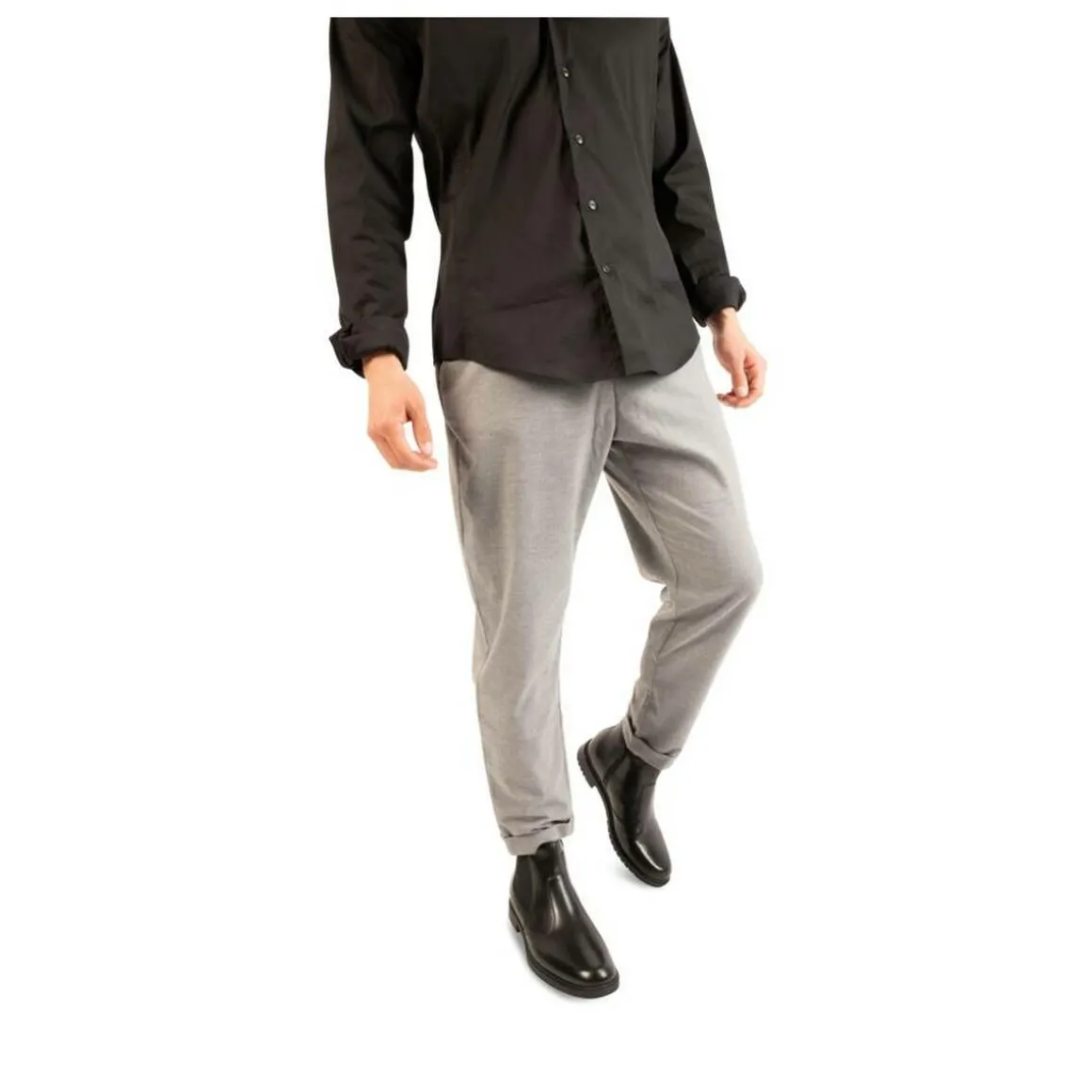 Enkellaarzen ZWART NEOSOFT HOMME LEER