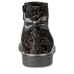 Enkellaarzen ZWART NINI & GIRLS LEER