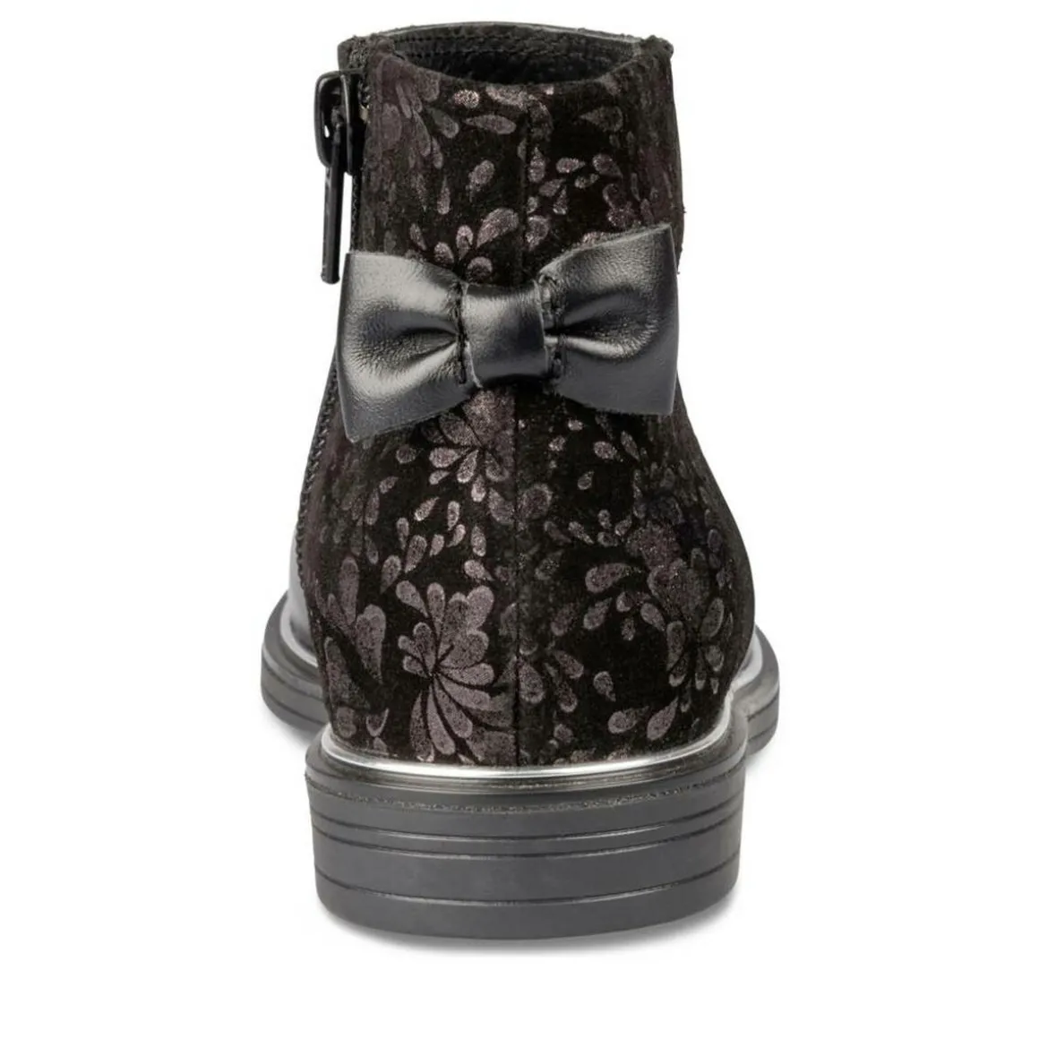 Enkellaarzen ZWART NINI & GIRLS LEER