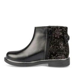 Enkellaarzen ZWART NINI & GIRLS LEER