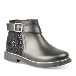 Enkellaarzen ZWART NINI & GIRLS LEER