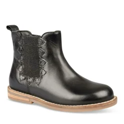 Enkellaarzen ZWART NINI & GIRLS LEER