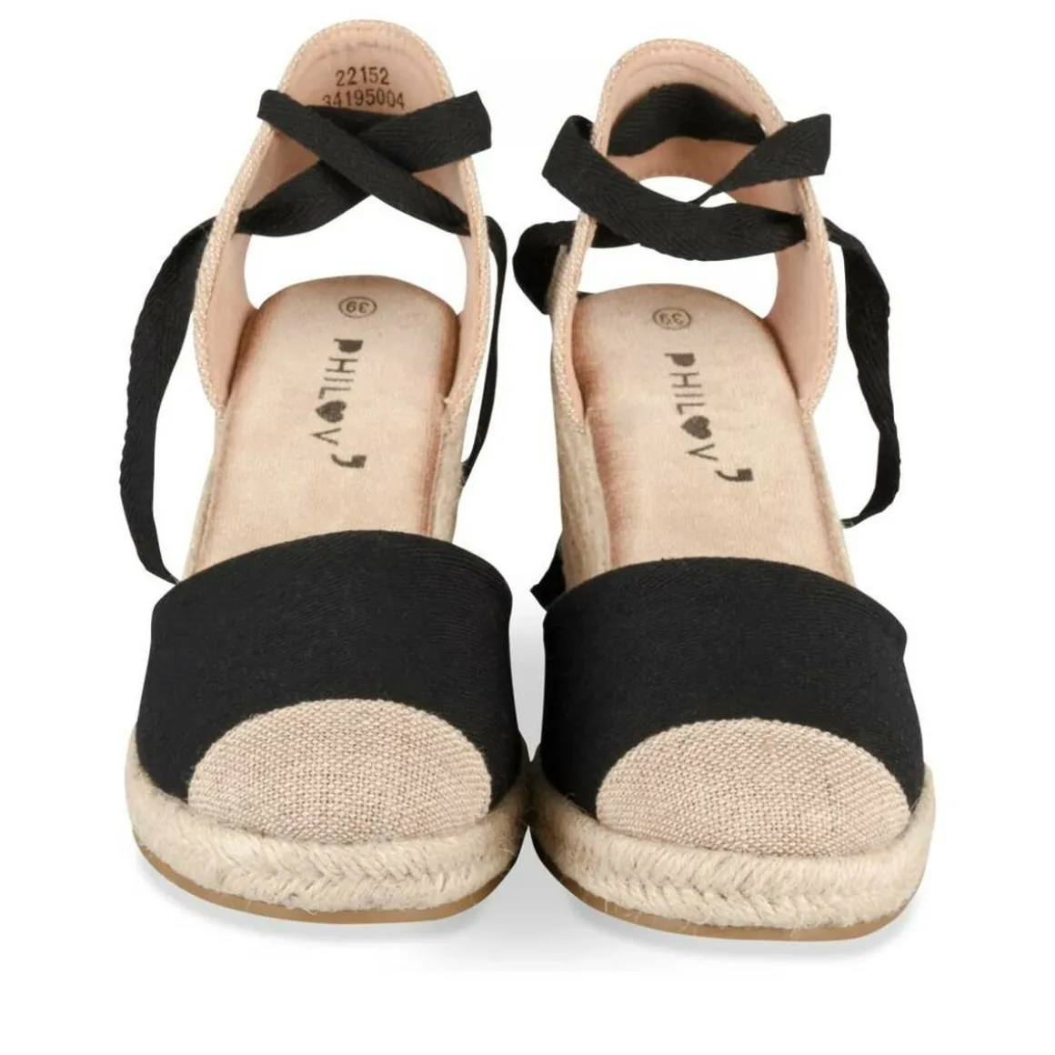 Espadrilles ZWART