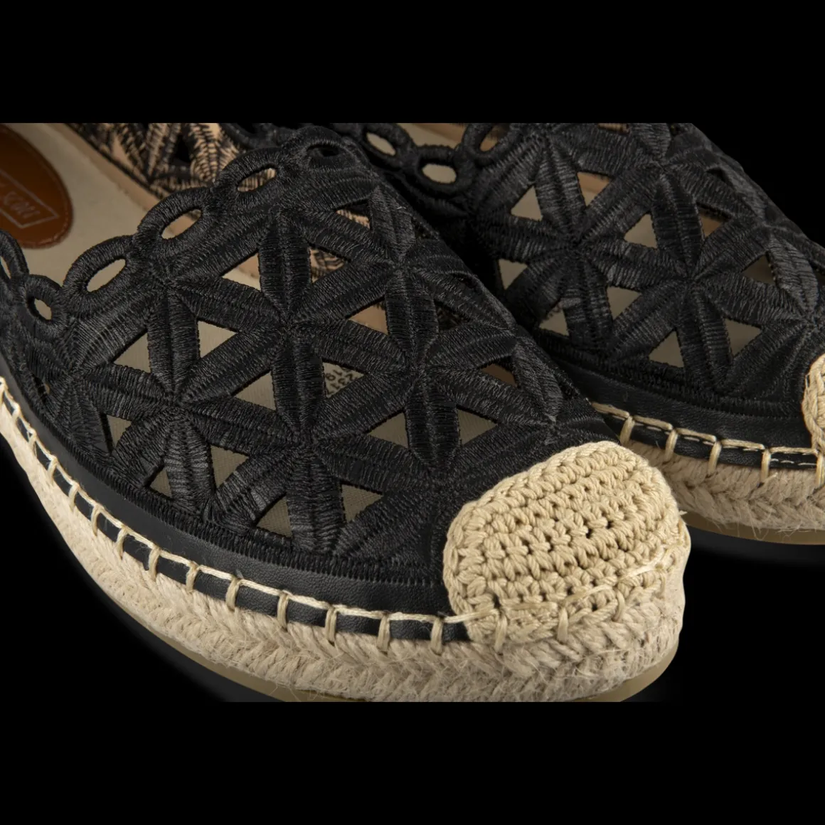 Espadrilles ZWART